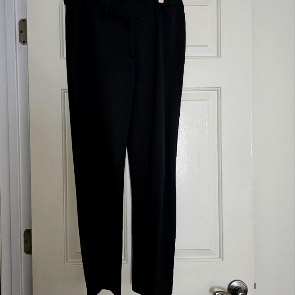 Lands End Classic Black Slim Fit Pants. Sz 8